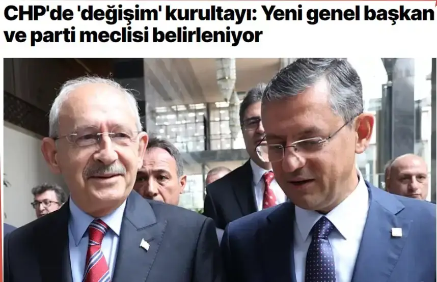 CHP GENEL BAŞKANLIĞI İÇİN TARİHİ KURULTAY.