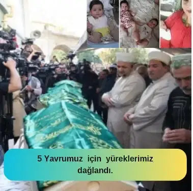 Elektrik sobası devrildi. 5 çocuk yaşamını yitirdi.