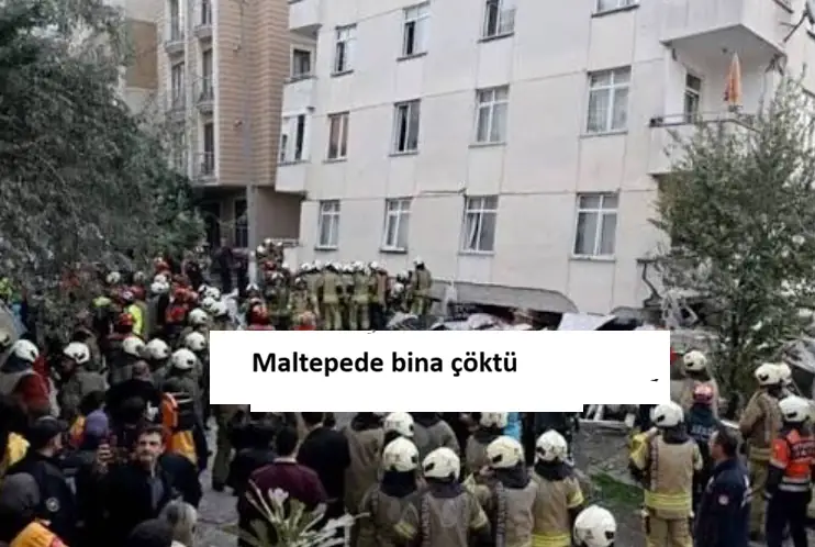 İSTANBUL MALTEPE'DE FACİA: 7 KATLI BİNANIN 3 KATI ÇÖKTÜ, 2 CAN KAYBI VAR