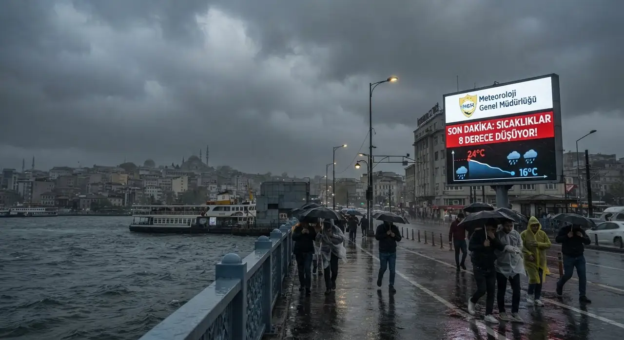 METEOROLOJİ'DEN KRİTİK UYARI: SICAKLIKLAR 8 DERECE DÜŞÜYOR!