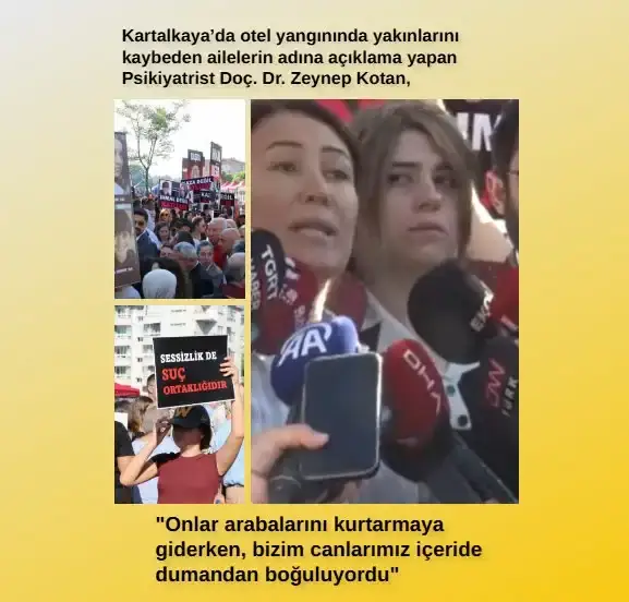 "Onlar arabalarını kurtarmaya giderken, bizim canlarımız içeride dumandan boğuluyordu"